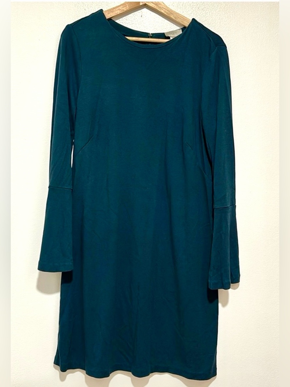 LOFT Deep Teal Long Sleeve Dress